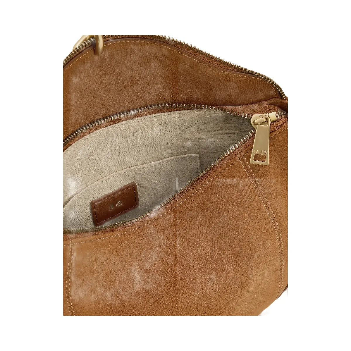 JW PEI Jayla Faux Suede Metal Pendant Embellished Shoulder Bag Brown