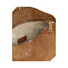 JW PEI Jayla Faux Suede Metal Pendant Embellished Shoulder Bag Brown