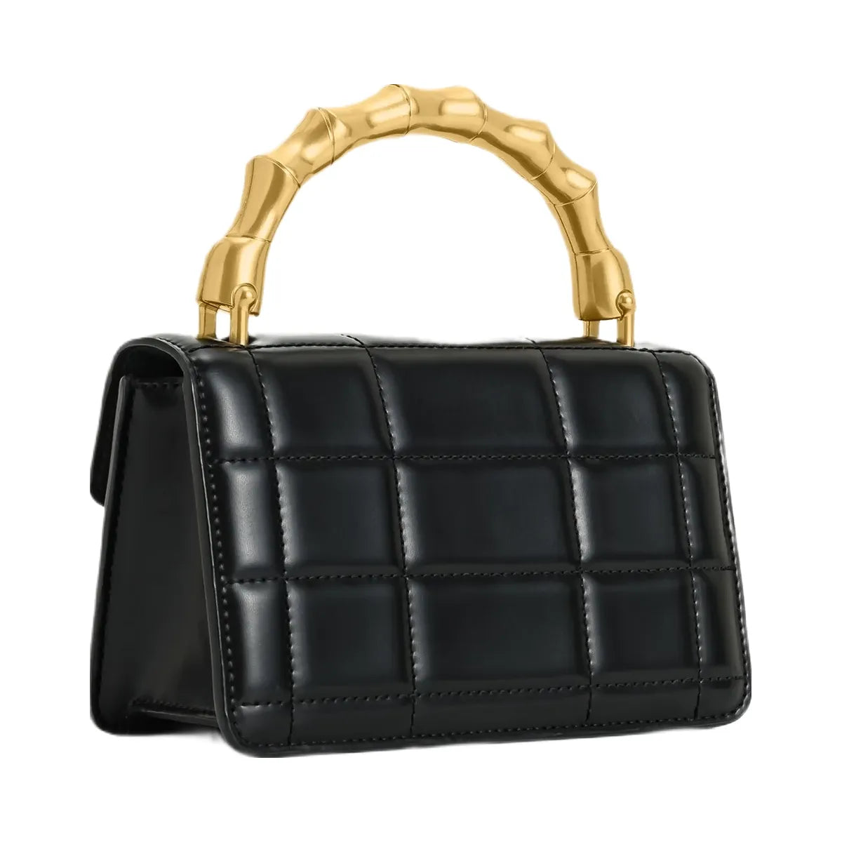 JW PEI Kaia Bamboo Metal Handle Handbag Black
