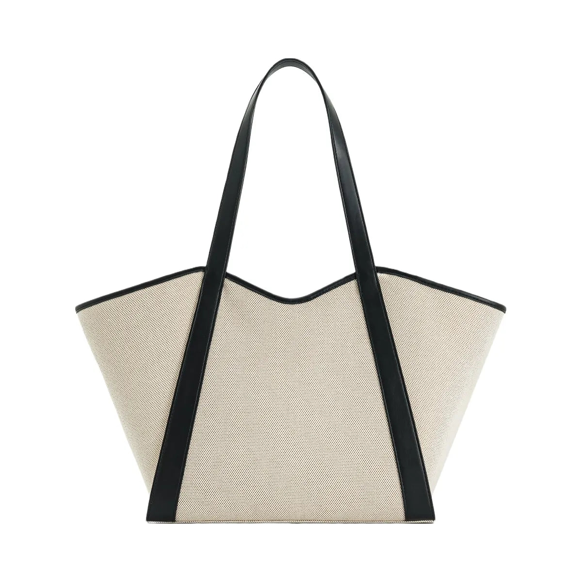 JW PEI Kiana Large Capacity Tote Bag Black Canvas