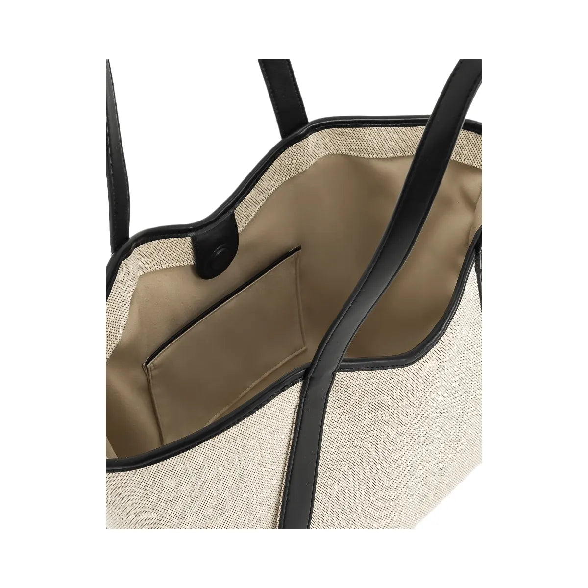 JW PEI Kiana Large Capacity Tote Bag Black Canvas