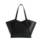 JW PEI Kiana Large Capacity Weave Texture Tote Bag Black