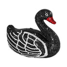 JW PEI Kinsley Crystal Swan Clutch Black