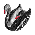 JW PEI Kinsley Crystal Swan Clutch Black