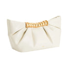 JW PEI Leia Pleated Clutch White