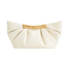 JW PEI Leia Pleated Clutch White