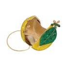 JW PEI Lemon Inspired Rhinestone Clutch Yellow