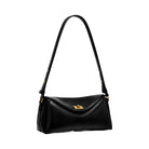 JW PEI Lucia Asymmetric Flap Shoulder Bag Black