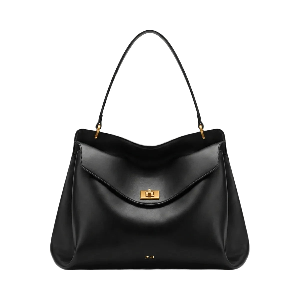 JW PEI Lucia Turn Lock Shoulder Bag Black