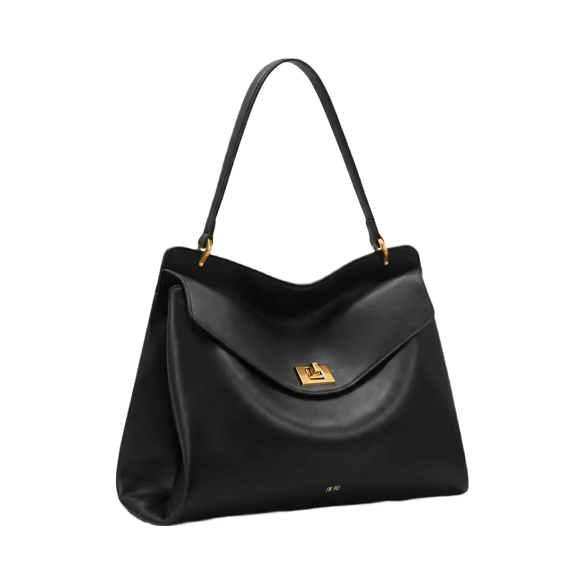 JW PEI Lucia Turn Lock Shoulder Bag Black
