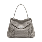 JW PEI Lucia Turn Lock Shoulder Bag Grey Croc