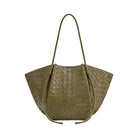JW PEI Nala Wide Weave Texture Tote Bag Olive Green