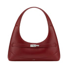 JW PEI Noelle Belted Shoulder Bag Deep Burgundy
