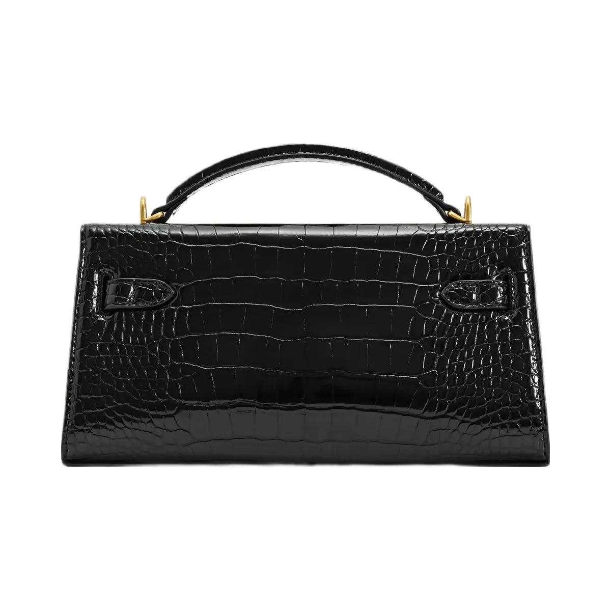 JW PEI Noor Top Handle Bag Black Croc