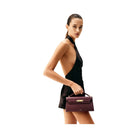 JW PEI Noor Top Handle Bag Deep Burgundy