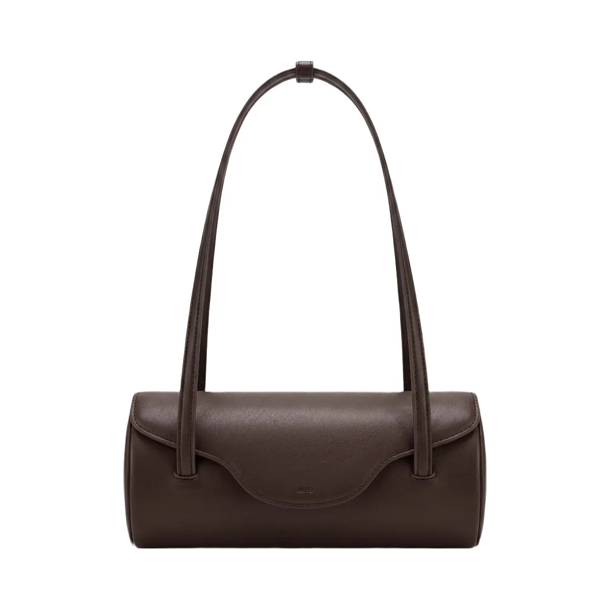 JW PEI Solenne Barrel Shoulder Bag Dark Brown