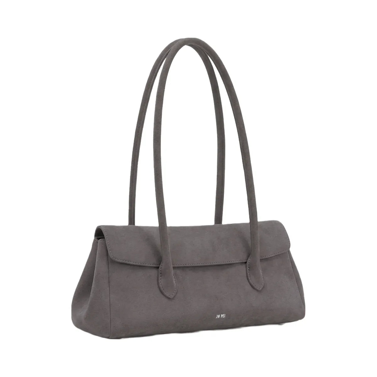 JW PEI Solenne Faux Suede East West Shoulder Bag Taupe