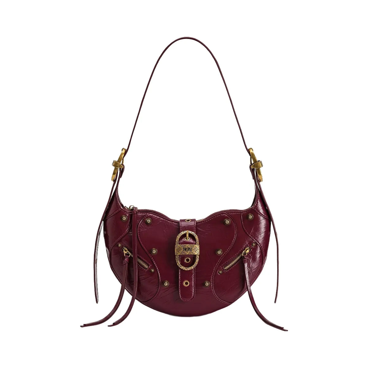 JW PEI Tessa Studded Shoulder Bag Burgundy