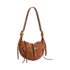 JW PEI Tessa Suede Shoulder Bag Dark Birch Brown