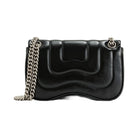 JW PEI Tina Quilted Chain Crossbody Black