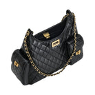 JW PEI Vivian Quilted Chain Shoulder Bag Black