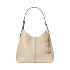 Kate Spade 454 Suede Fringe Large Shoulder Bag Light Sand