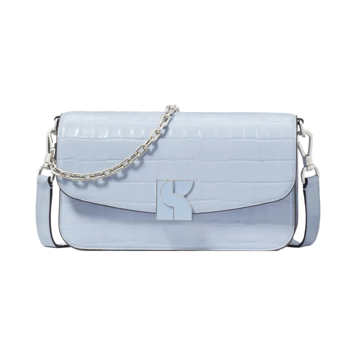 Kate Spade Dakota Croc-embossed Medium Convertible Shoulder Bag North Star