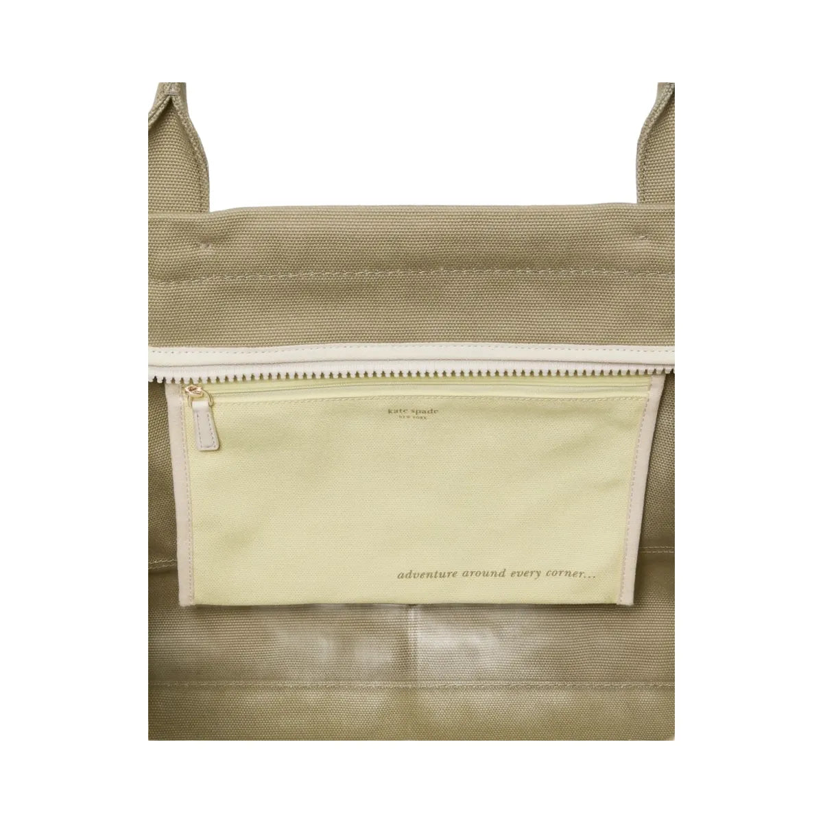Kate Spade Dash Large Canvas Tote Bag Dried Bay Leaf