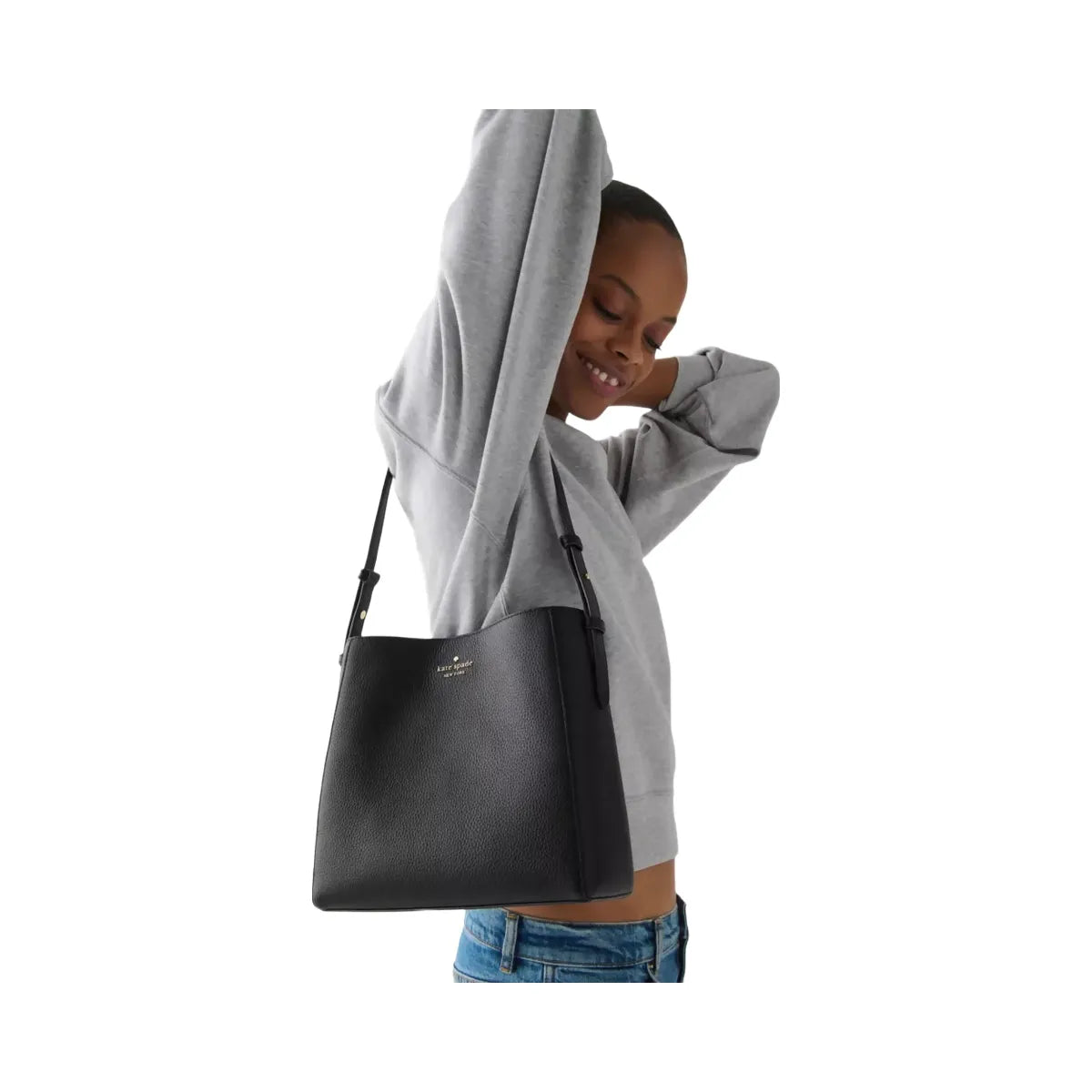 Kate Spade Juliette Medium Bucket Bag Black