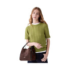 Kate Spade Knott Suede Carryall Bag Hot Fudge