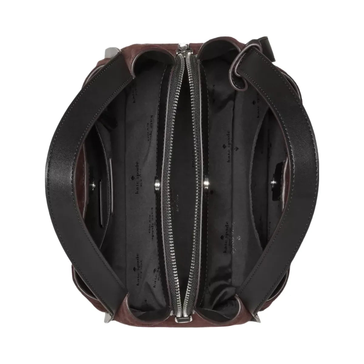 Kate Spade Knott Suede Carryall Bag Hot Fudge