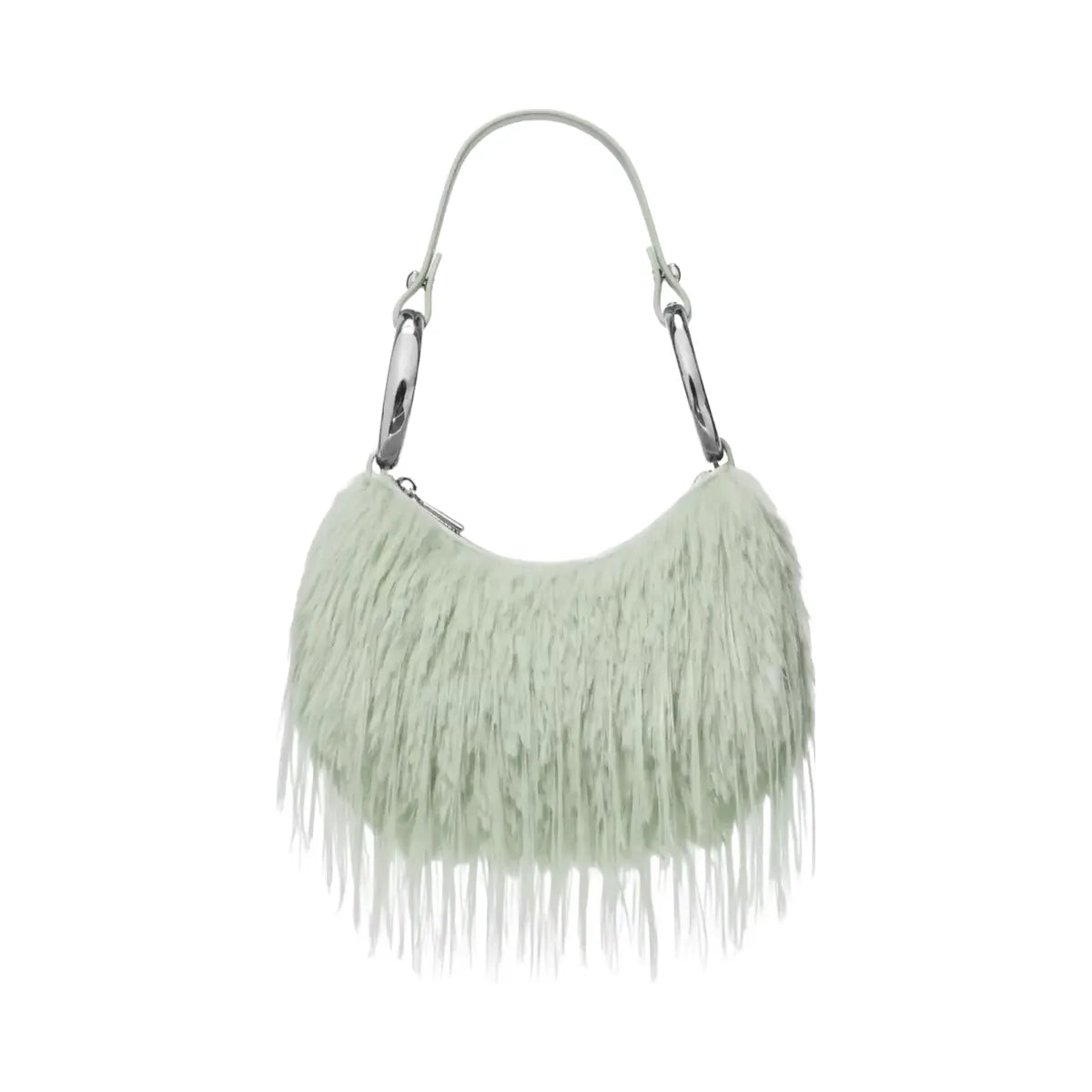 Kate Spade The Faux Fur Bangle Bag Mint Frosting