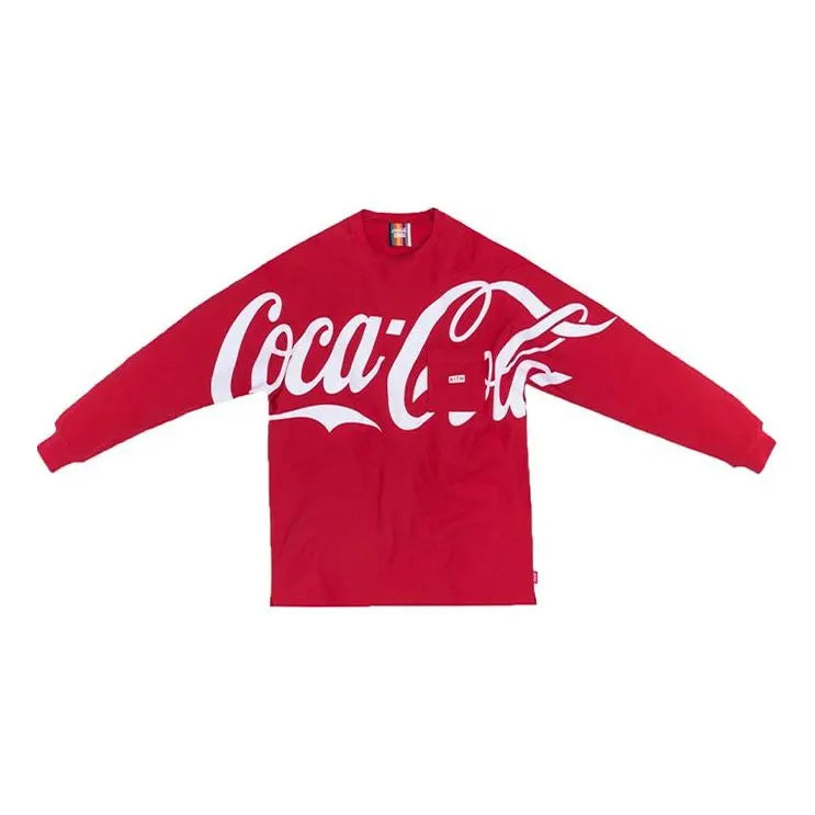 KITH x Coca-Cola L/S Quin Tee Crossover Loose Long Sleeves Unisex Red