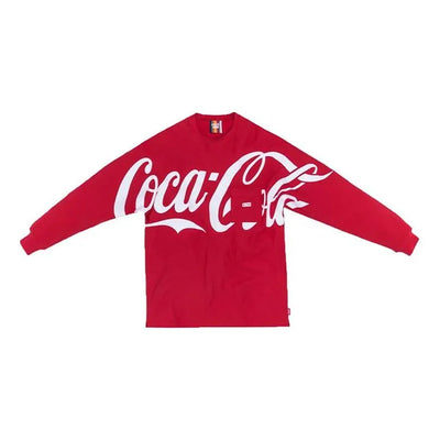 KITH x Coca-Cola L/S Quin Tee Crossover Loose Long Sleeves Unisex Red