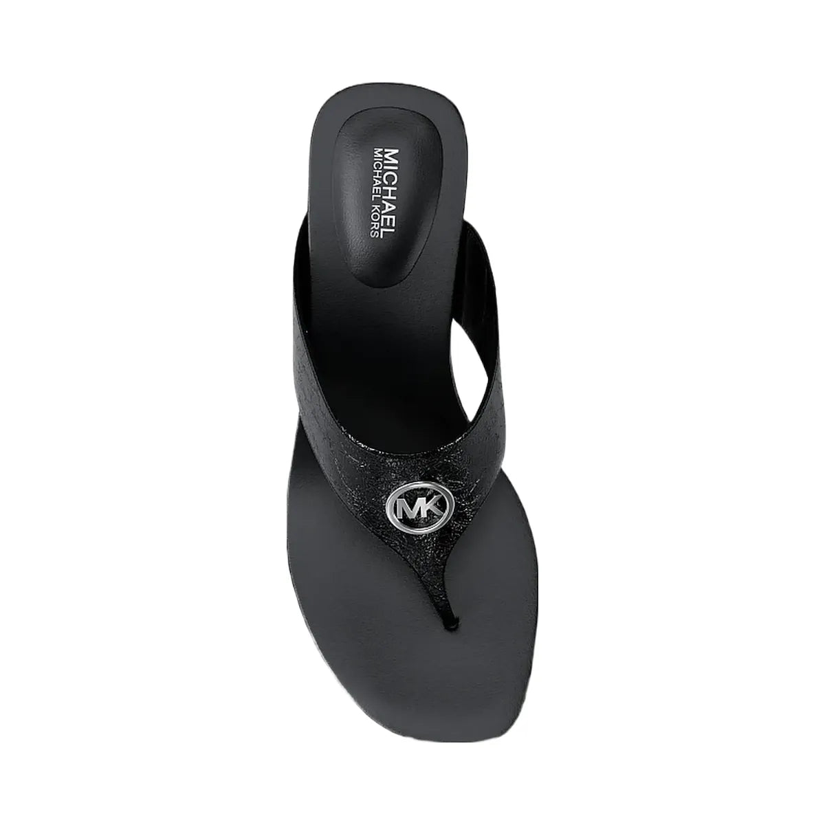 Michael Kors Anneka Patent Thong Sandal Black