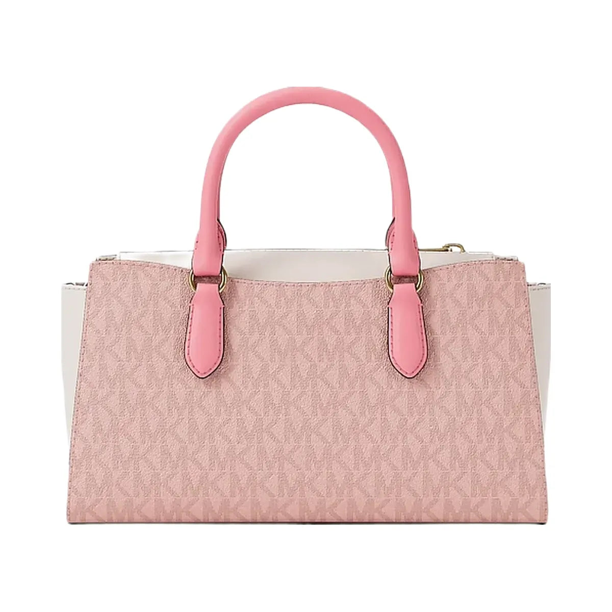 Michael Kors Arden Small Color-Block Signature Logo Messenger Bag Pwd Blsh Mlt