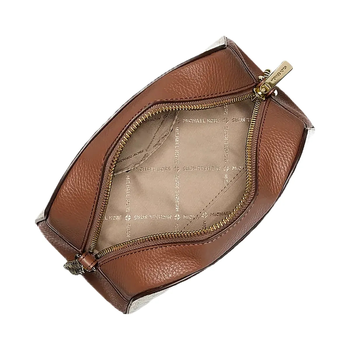Michael Kors Ashton Extra-Small Signature Logo Camera Crossbody Bag Vanilla