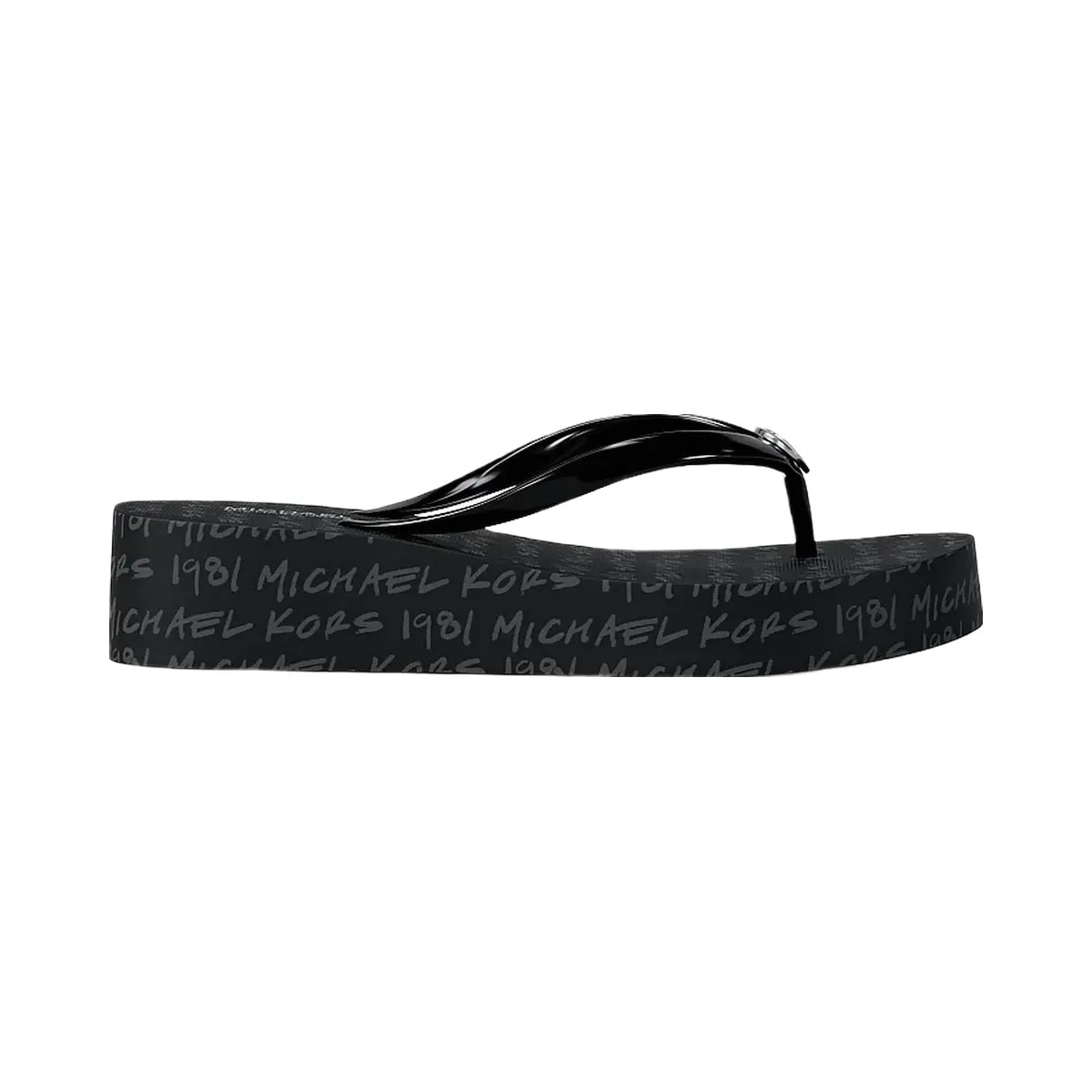 Michael Kors Bedford Logo Flip Flop Black