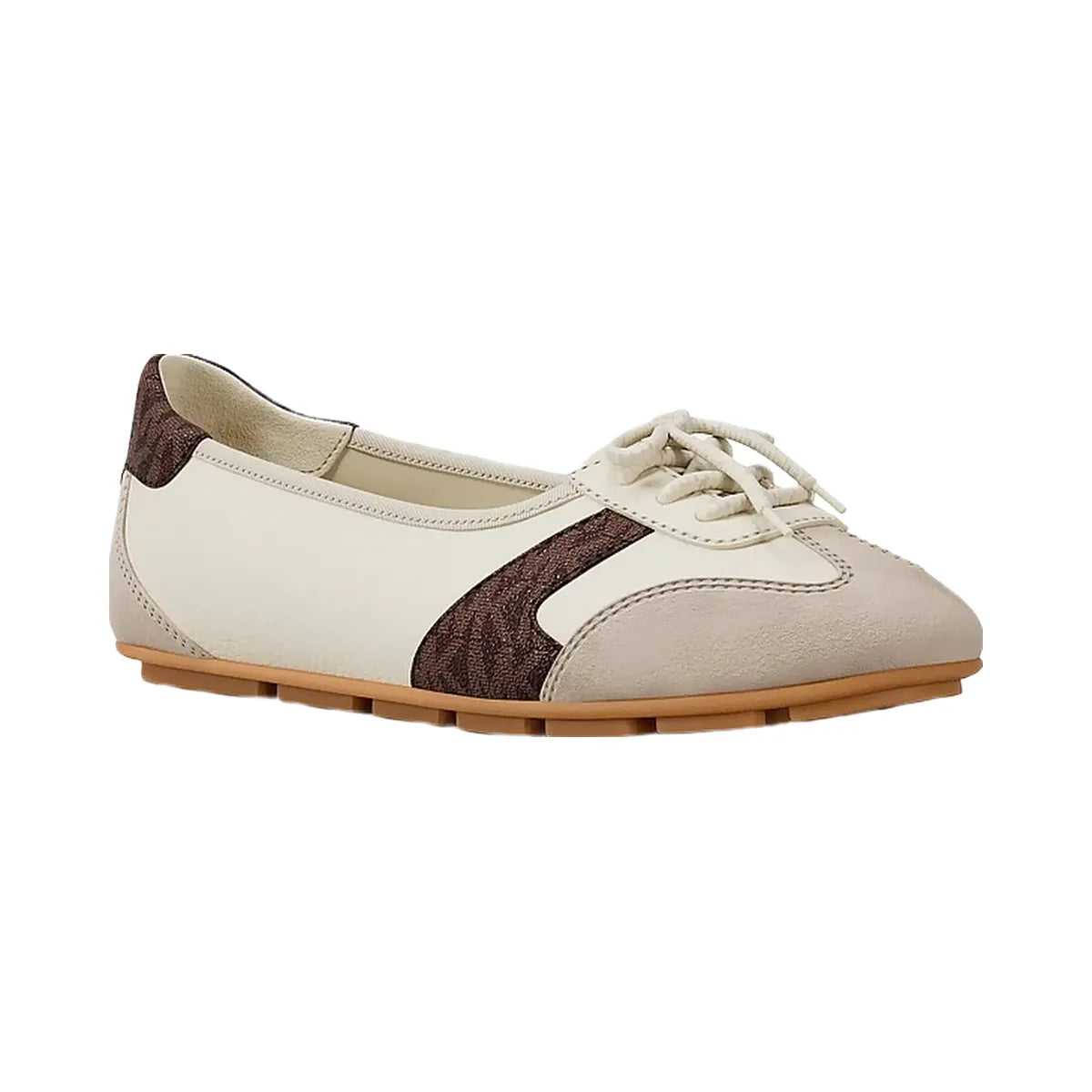 Michael Kors Brielle Signature Logo Trim Sneakerina Brown Multi
