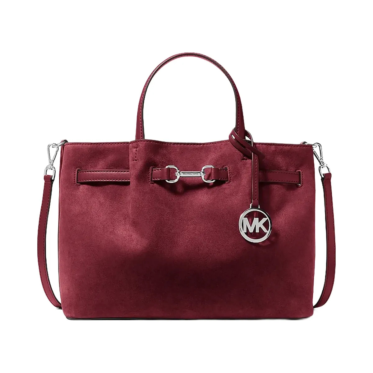 Michael Kors Carson Medium Satchel Maroon