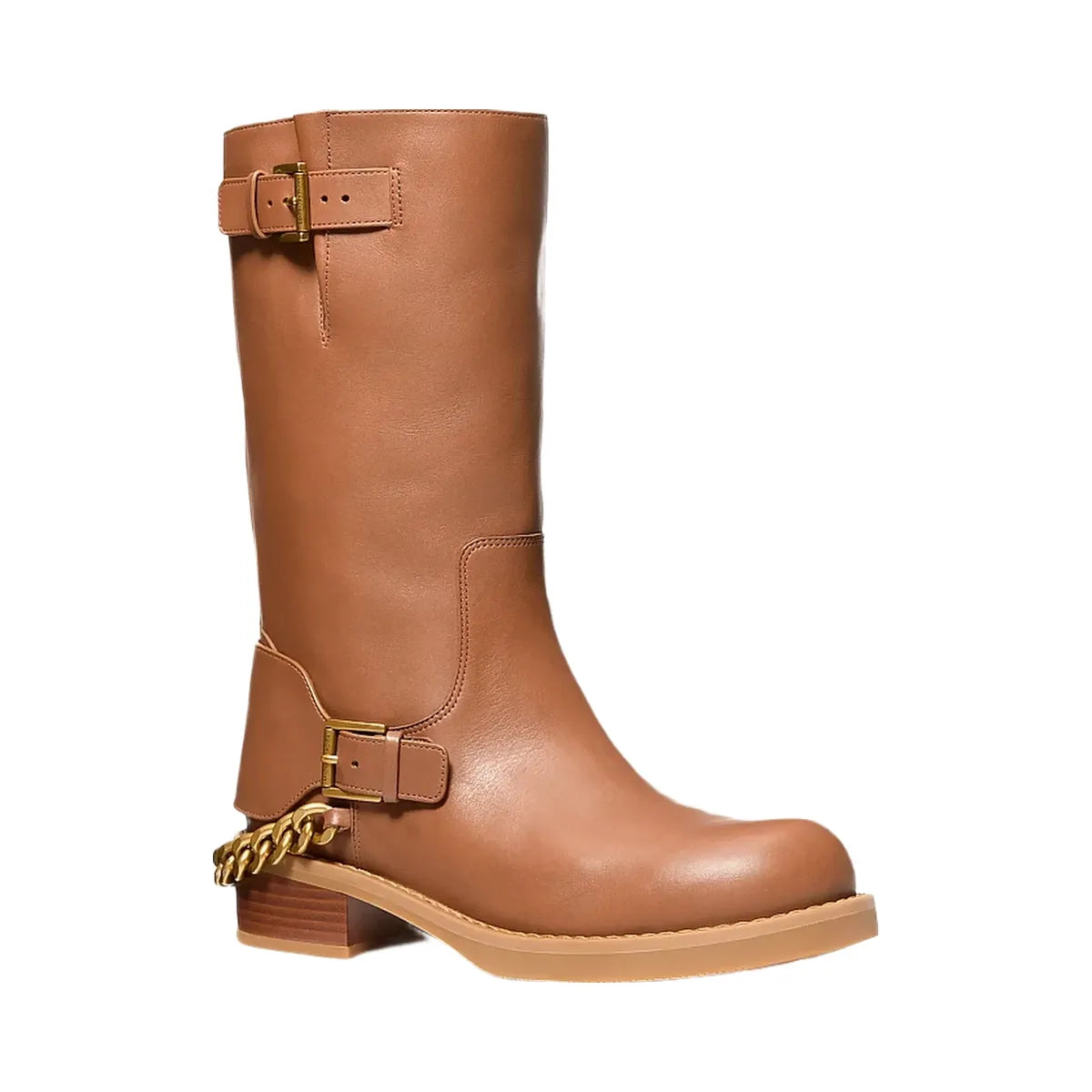 Michael Kors Cayden Leather Boot Luggage