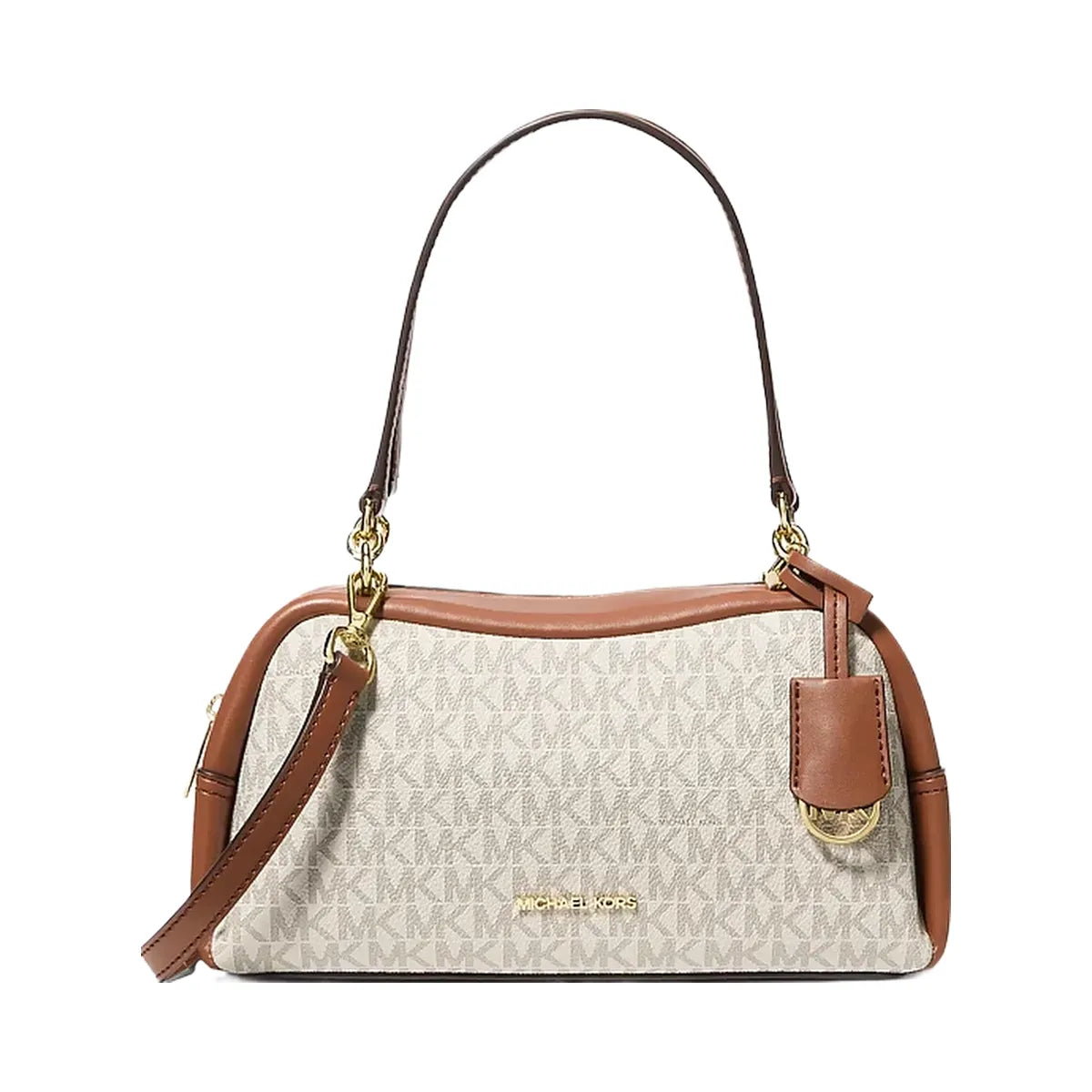Michael Kors Cecily Small Signature Logo Shoulder Bag Vanilla