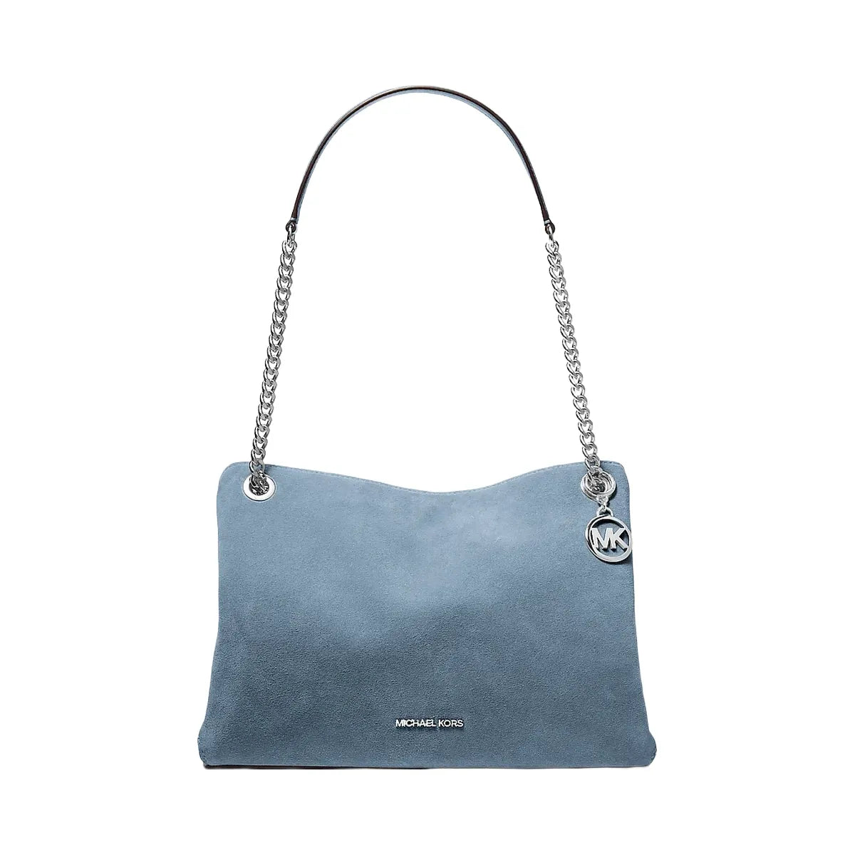 Michael Kors Christina Medium Suede Messenger Bag Denim