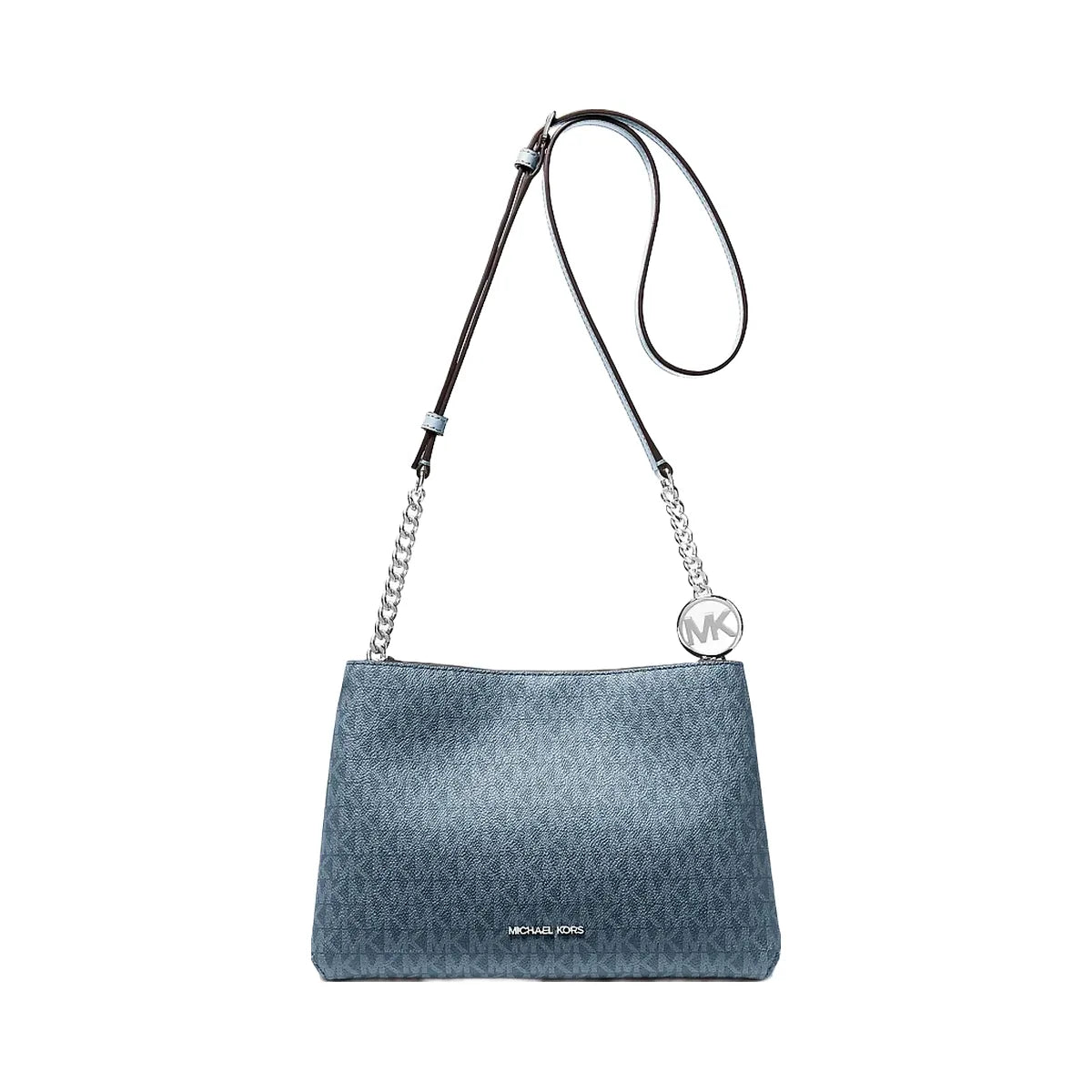Michael Kors Christina Small Signature Logo Crossbody Bag Denim