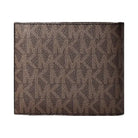 Michael Kors Cooper Logo Billfold Wallet With Coin Pouch Brown/Blk