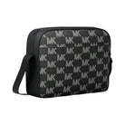 Michael Kors Cooper Logo Jacquard Denim Flight Bag Black Wash