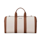 Michael Kors Cooper Pebbled Leather and Signature Logo Duffel Bag Lt Crm/Lugg