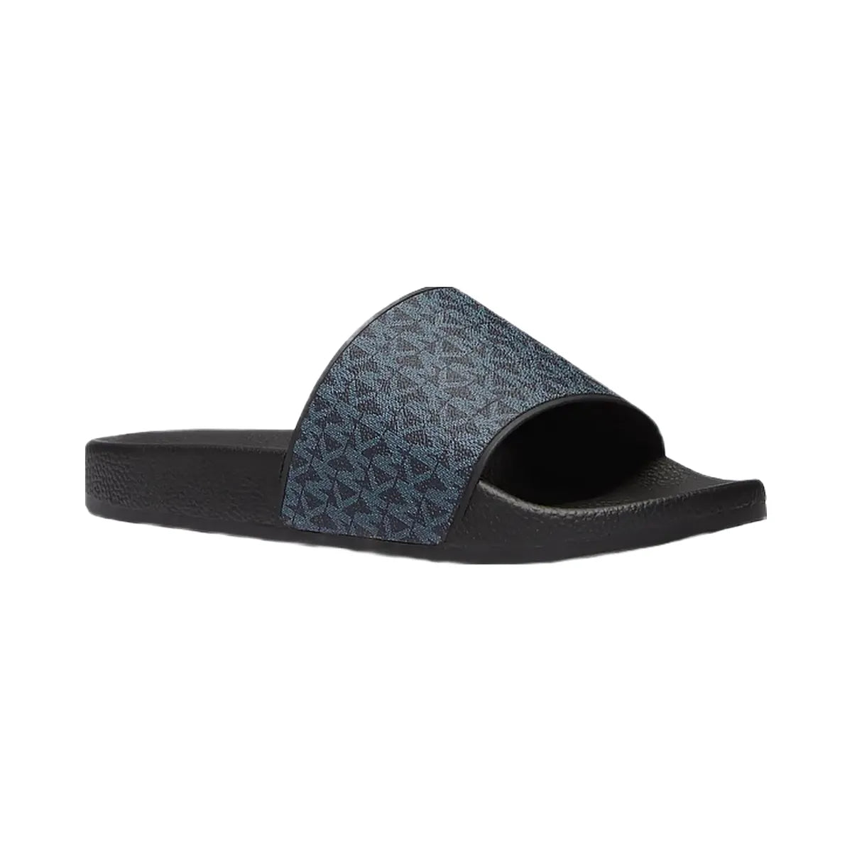 Michael Kors Dawson Signature Logo Slide Sandal Admrl/Plblue