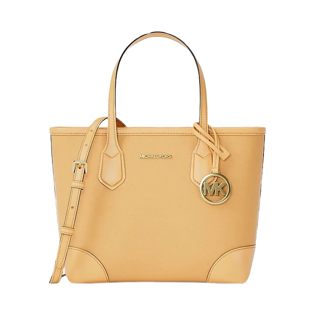 Michael Kors Eva Extra-Small Leather Convertible Tote Bag Honeywheat