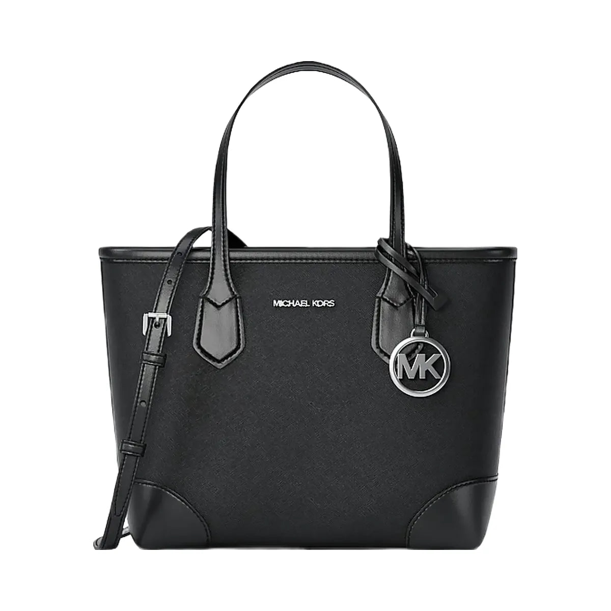 Michael Kors Eva Extra-Small Saffiano Leather Convertible Tote Bag Black